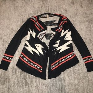 Tribal print cardigan